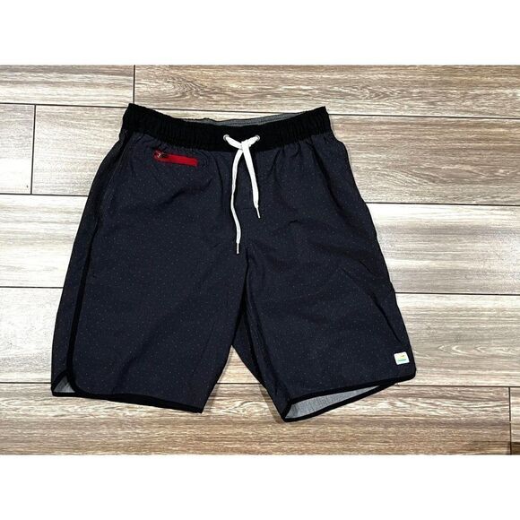 Vuori Black and Gray Dot Active Short Size Small - Picture 1 of 5